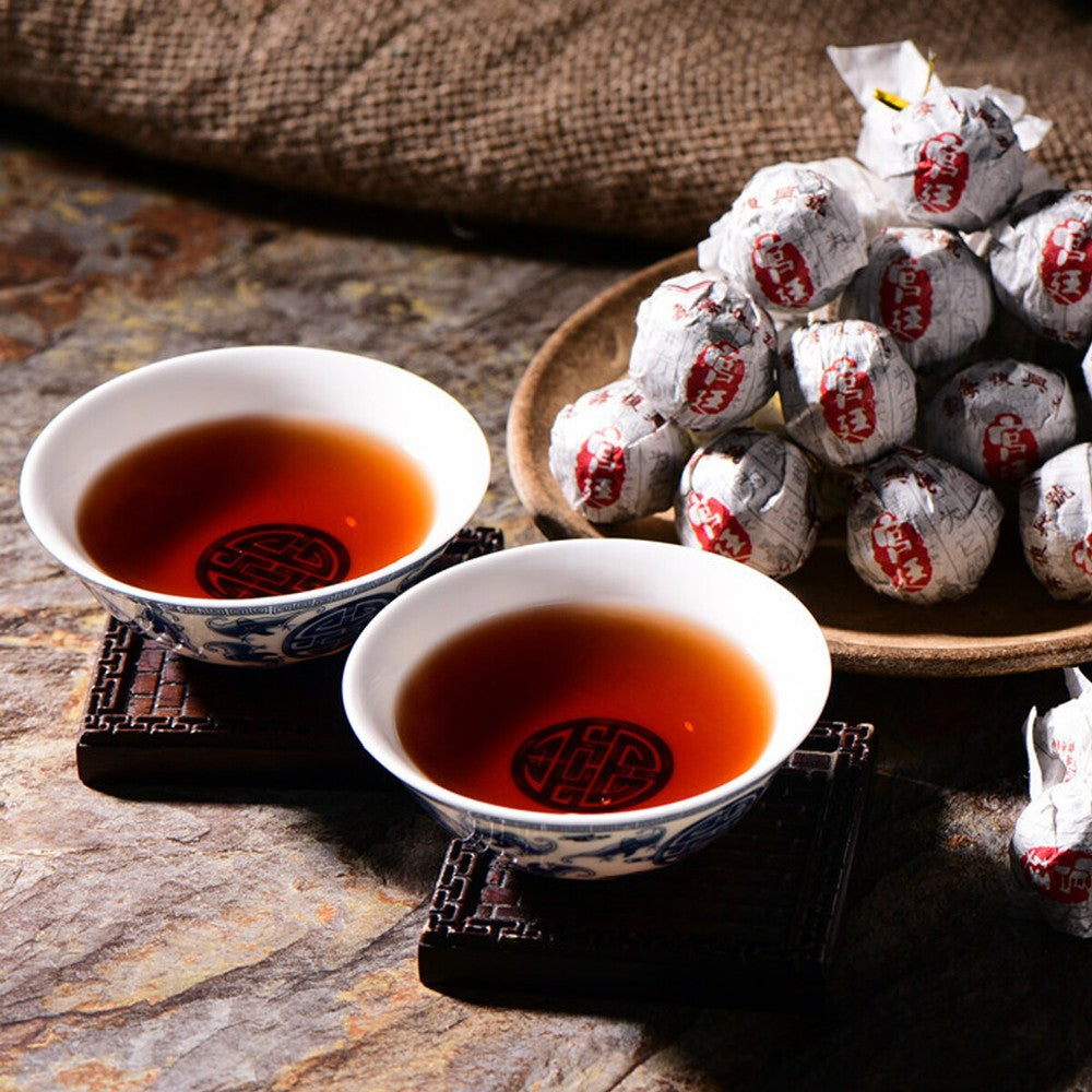 Cooked Tea Black Puerh Tea Premium Puer Tuo Cha Dragon Ball Mini Organic Tea