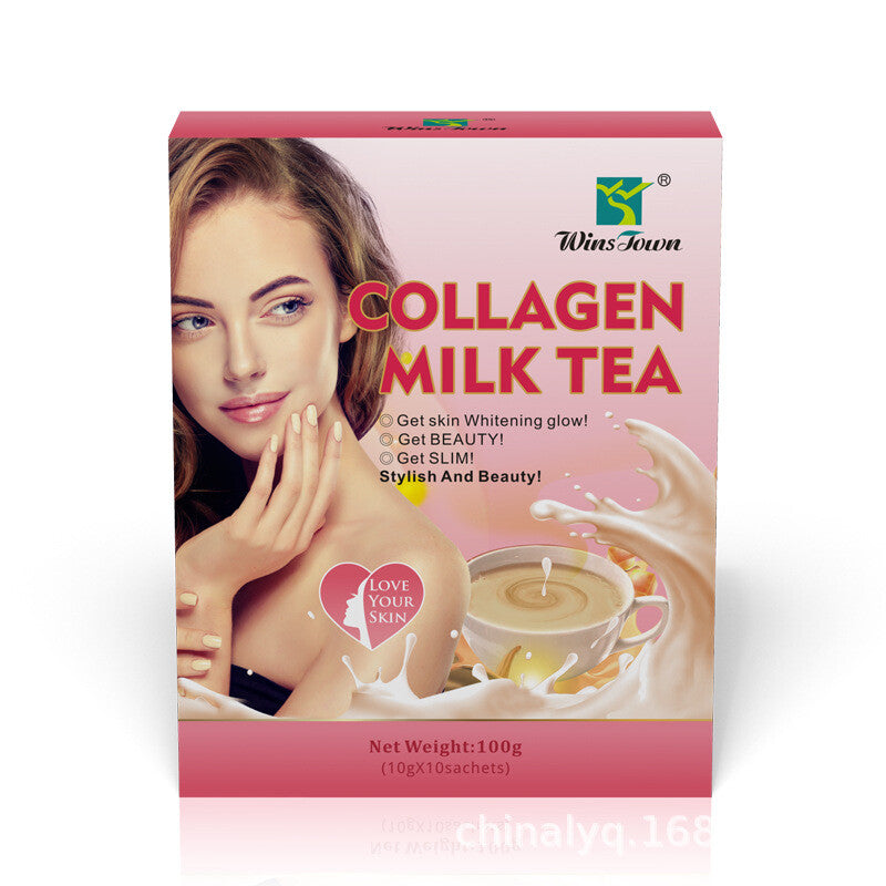 COLLAGEN MILK TEA Shaking Milk Tea Natural Health Tea 10g x10bags