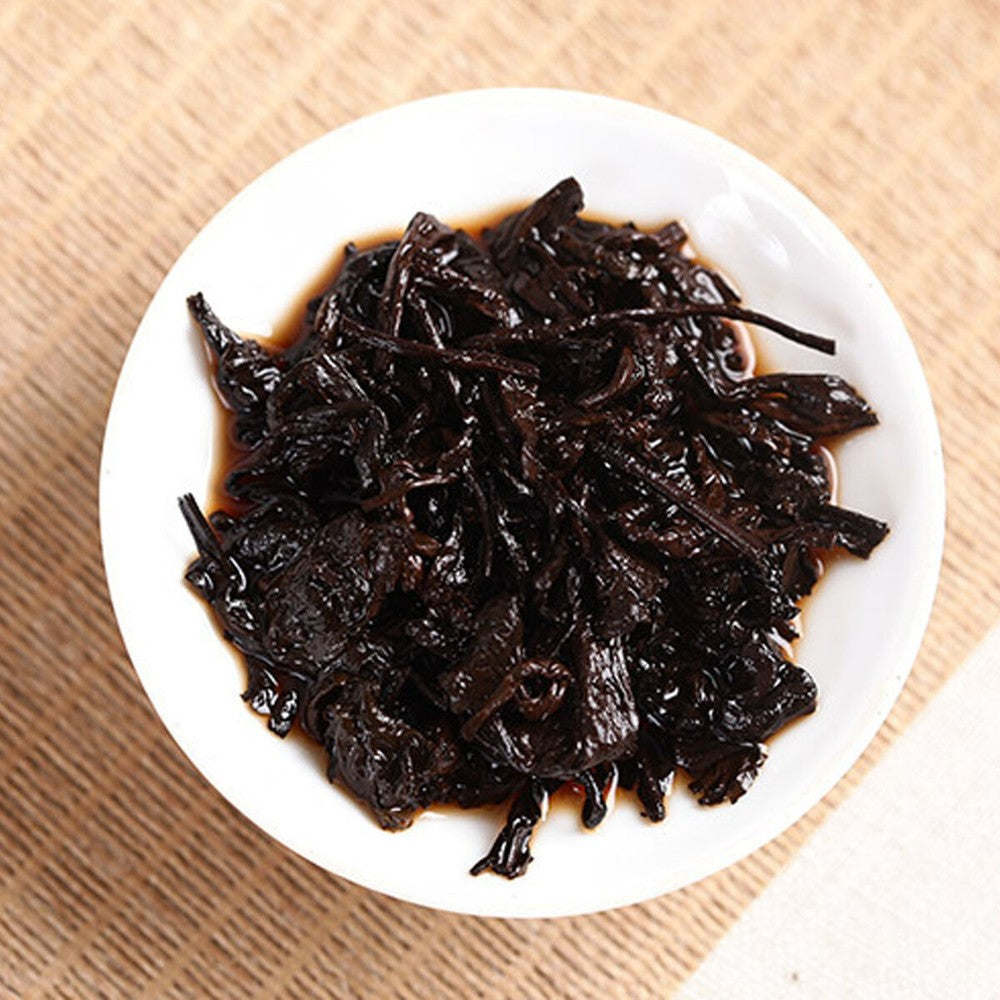 Puerh Tea Cake Brown Ancient Trees Tea Yunnan Healthy 357g Ripe Puer Tea Cooked-