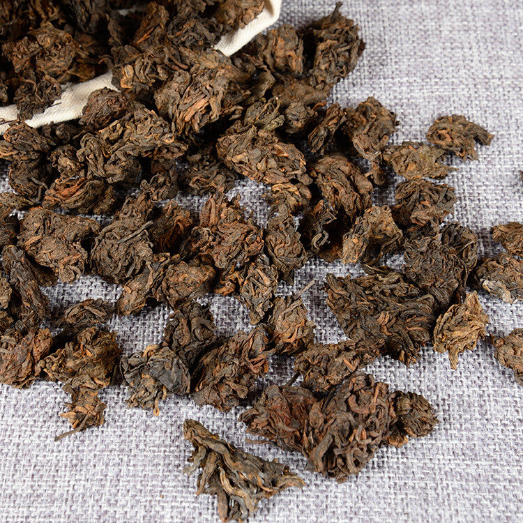 Puerh Tea Ripe Tea 2009 Menghai Ancient Tree Golden Bud Tea Head 500g