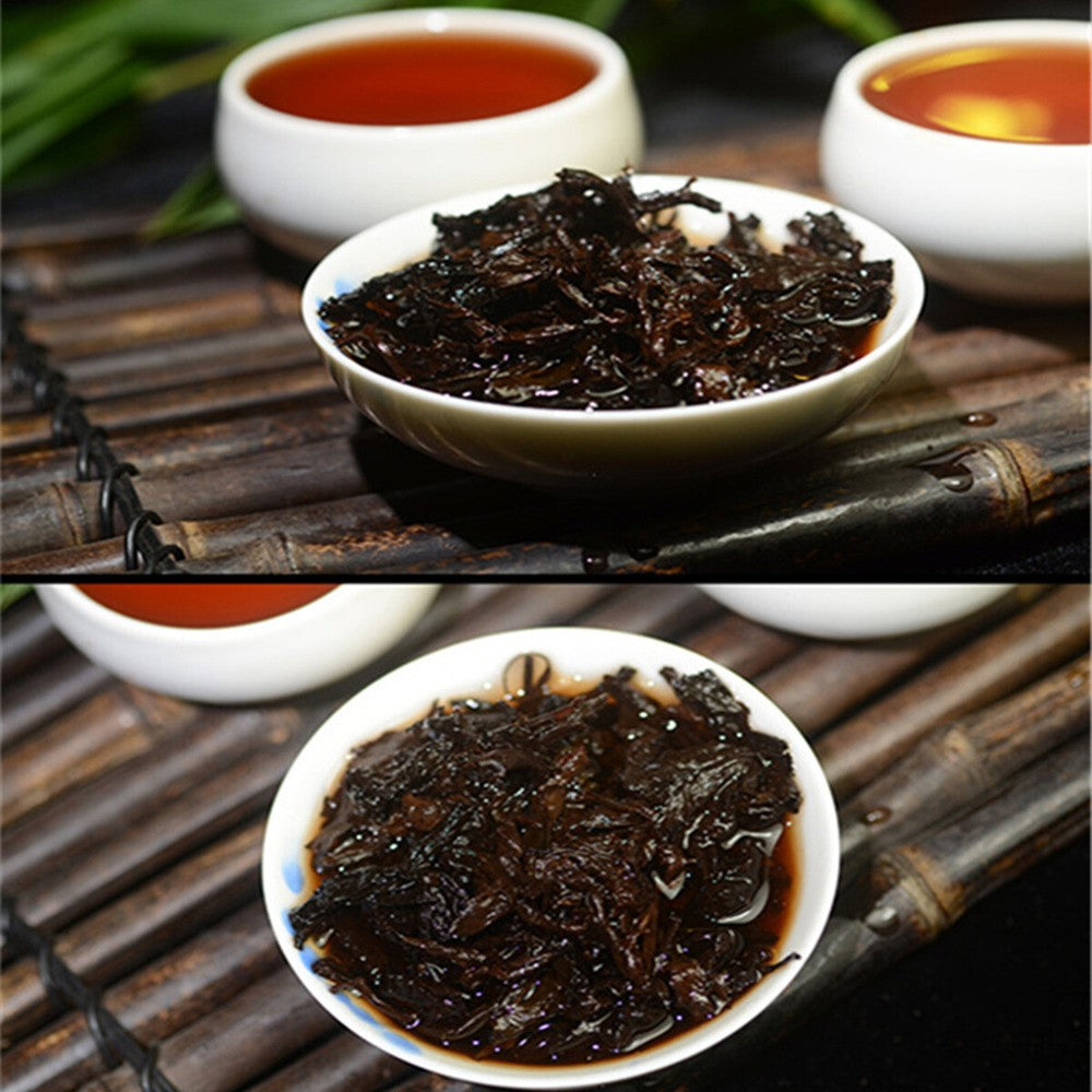 357g Pu-erh tea cake ripe tea Great original Shu Pu'er tea cooked HelloYoung Tea