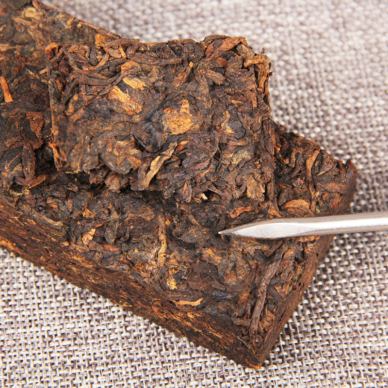 300g Puerh Ripe Tea Aged Golden Bar Spring Tea Ancient Pu'er Tea Black Tea
