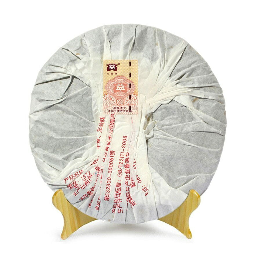 357g 2009 TAETEA 7572 Ripe Puer Tea Dayi Shu Puer Tea Cake