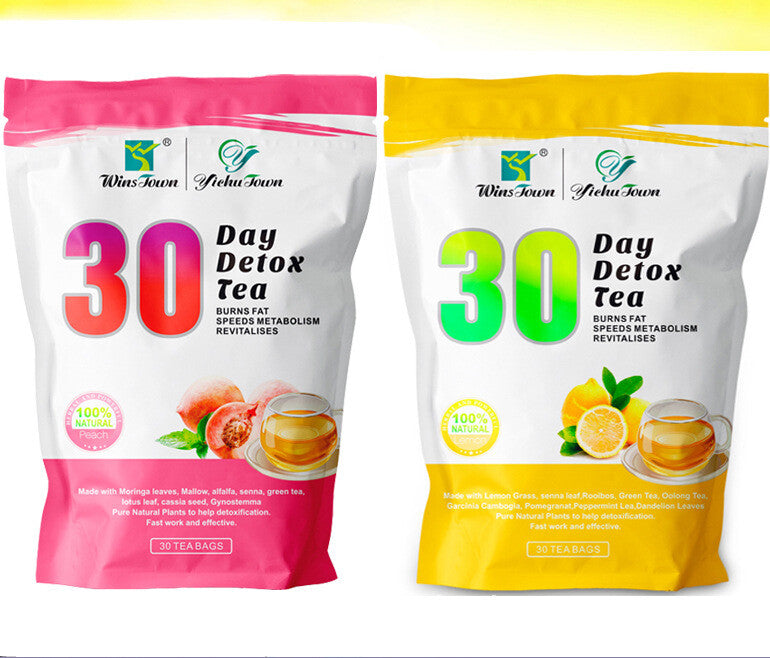 Lemon Grass 30/28day Detox Tea Loss Weight Peach Slim Tea Fruit Tea 90G