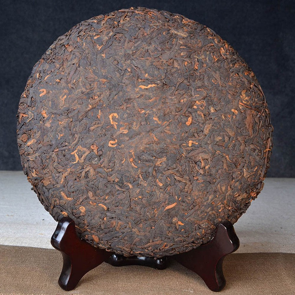 Puerh Tea Cake Brown Ancient Trees Tea Yunnan Healthy 357g Ripe Puer Tea Cooked-