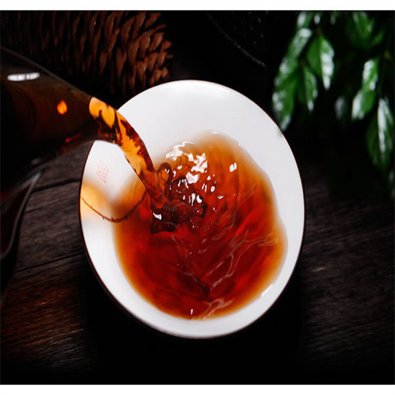 Natural Puerh Tea Cake Ecology Black Tea China Yunnan Oldest Ripe Puer Tea 357g