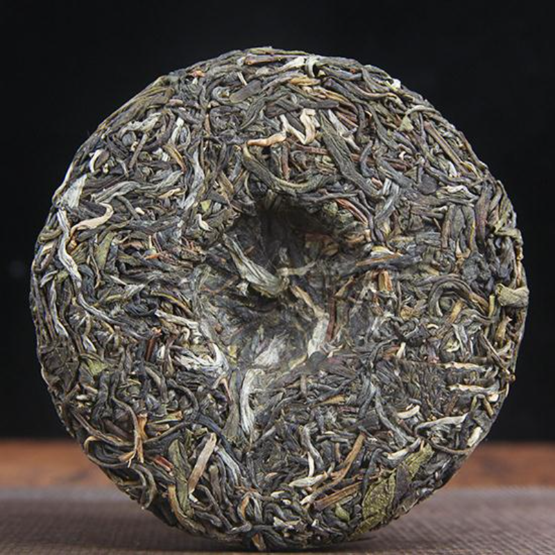 100g Small Pu-erh Green Tea Cake Yunnan Raw Pu-erh Tea Cake Hekai Pu-erh Tea