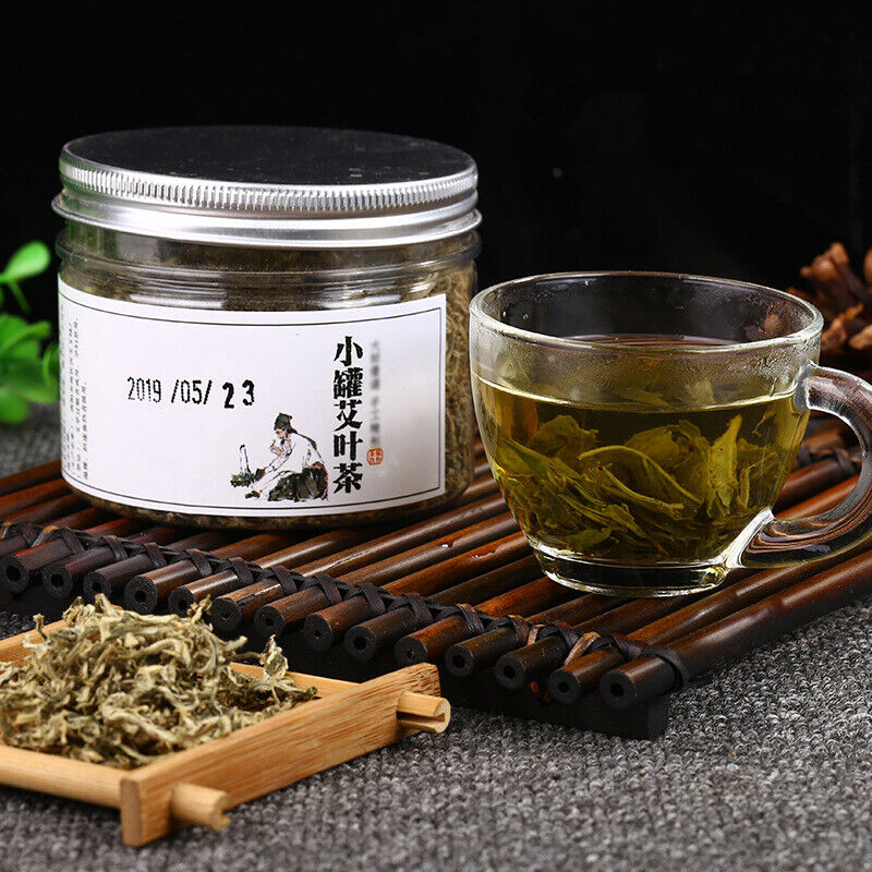 New Canned Wormwood Tea Moxa Leaf Tea Herbal Green Tea 罐装艾尖茶艾草艾尖茶艾叶食用艾茶清茶茶叶绿茶