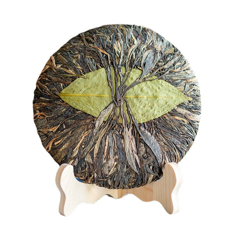 400g Organic Pu'er Seven Seed Cake Tea DaXueshan Handle Tea Pu'er Raw Tea