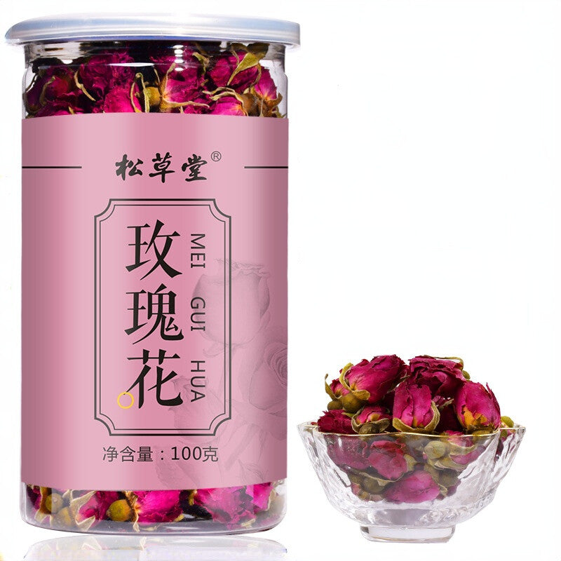 100g Canned Ping Yin Mei Gui Cha Tea Rose Tea Organic Healthy Herbal Flower Tea