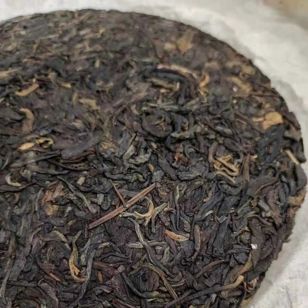 357g Yunnan Spring Raw Puerh Tea 2001 Banzhang Aged Pu-erh Raw Tea Cake Puer Tea