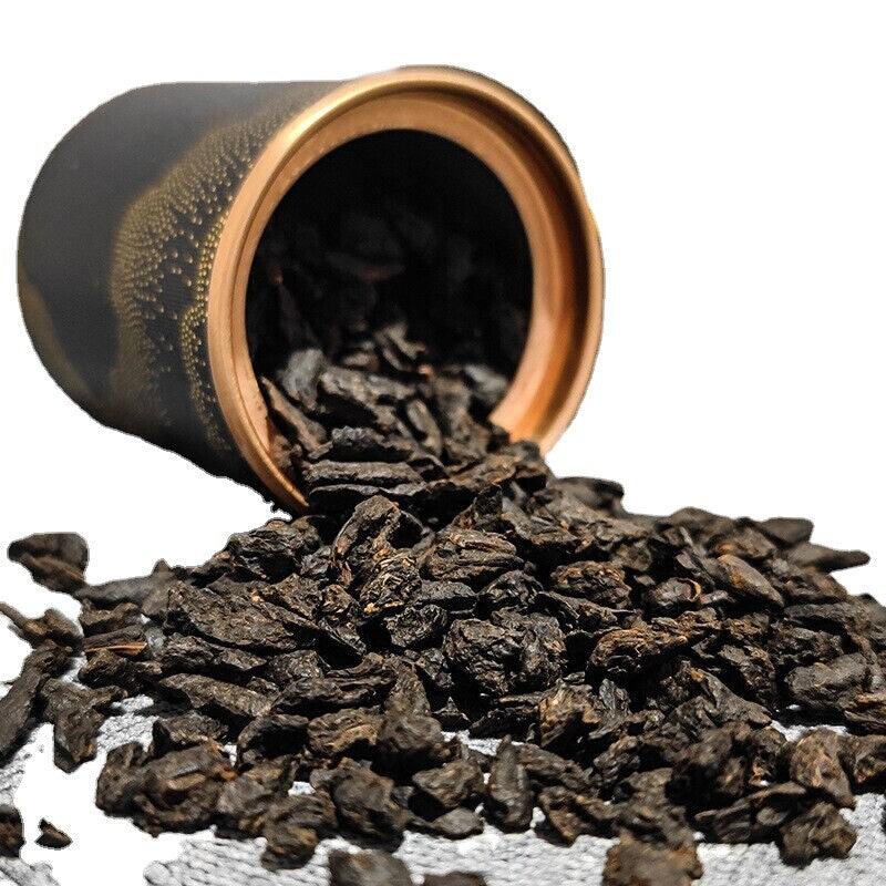 30g Small Can of Crushed Silver Tea Fossilized Ripe Pu-erh Tea Ripe Tea 糯米香特级茶叶