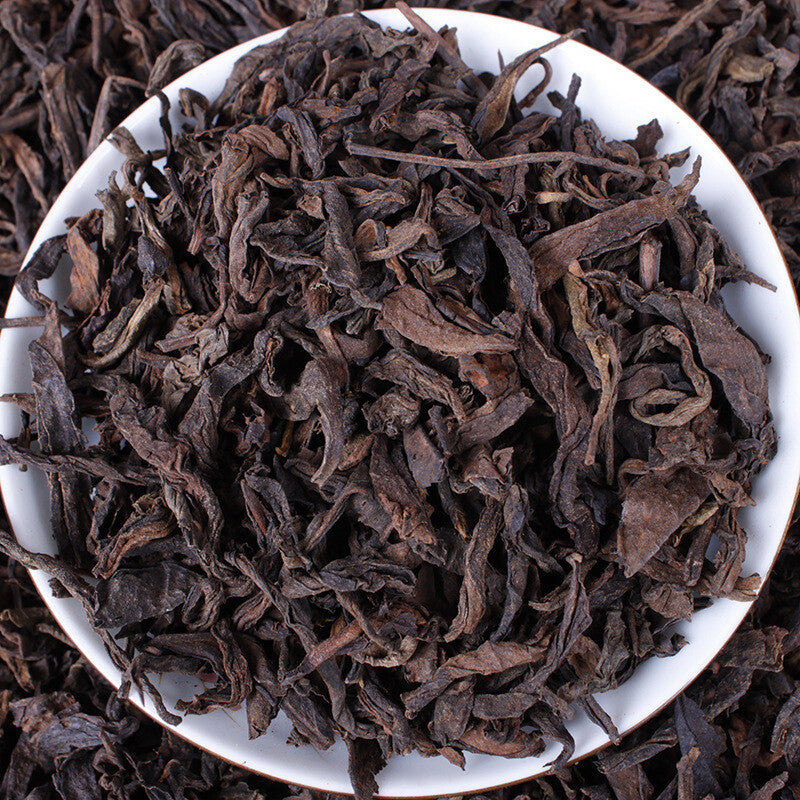 Big Leaf 90's Puerh Tea Ripe Tea Leaves Changxiang Menghai Ripe Tea 100g*2 cans