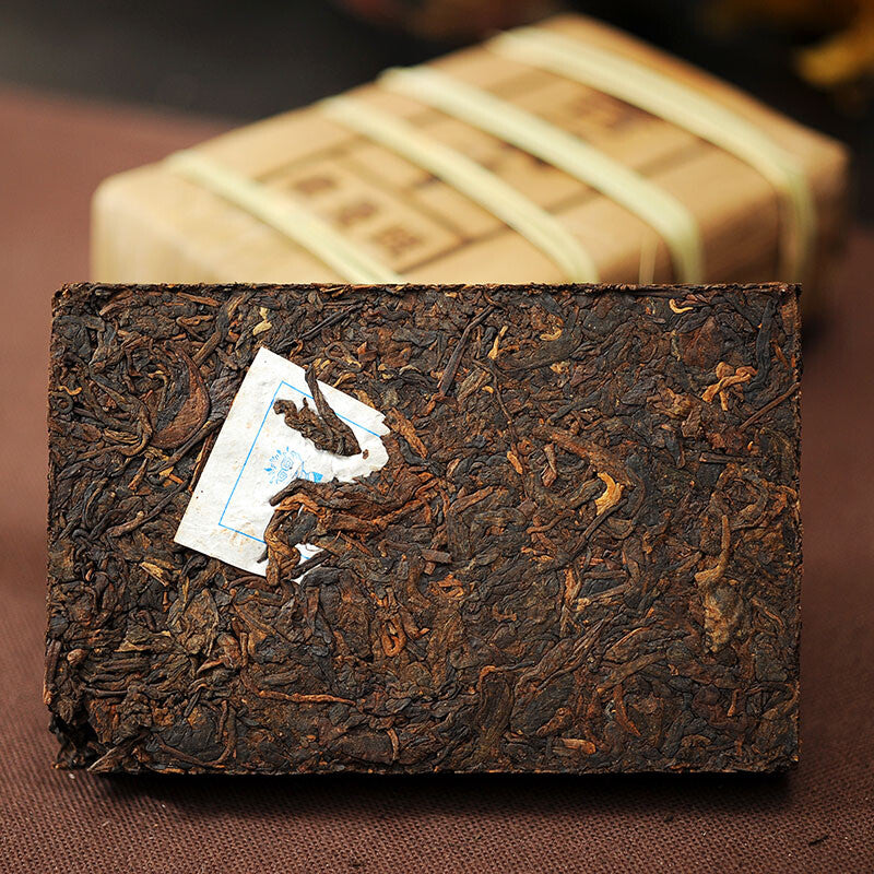 DR. PU'ER TEA Lao Man E Pu-erh Tea Brick 500g Old Tree Ripe Puer Pu'er Shu Tea