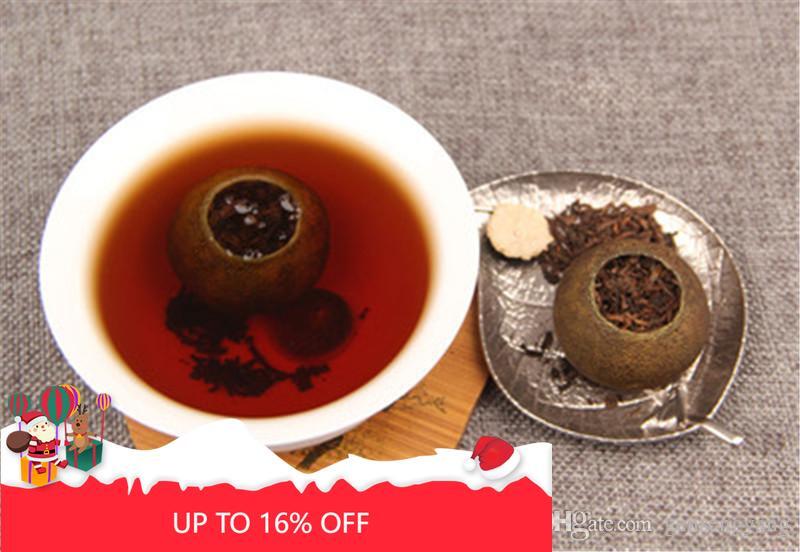 Organic Ripe Pu-erh Tea Boxed Black Tea 100g/3.52oz Small Green Citrus Puer Tea
