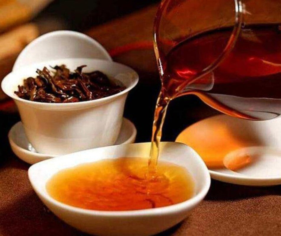 357g Batch 001 Top-grade Dayi Ripe Puer Tea TAETEA Gao Shan Yun Xiang Puer Tea