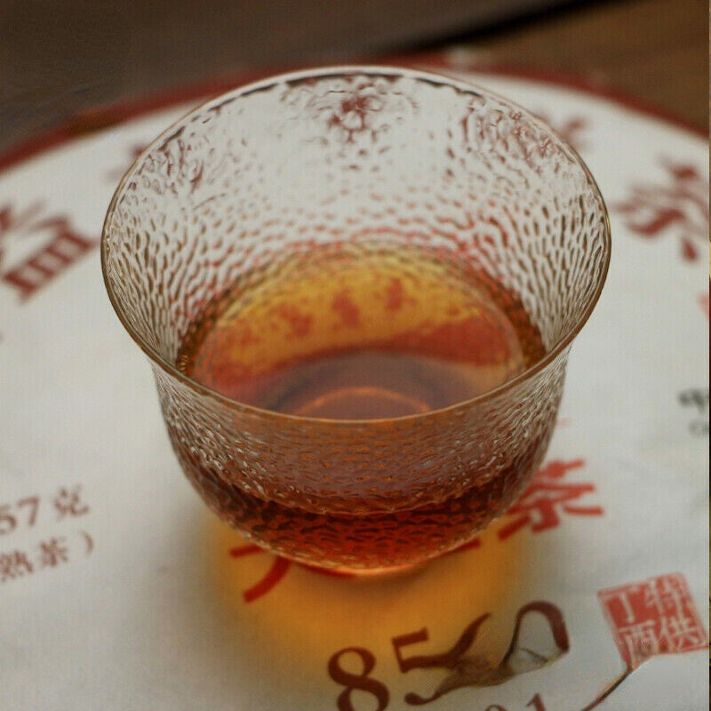 8562 TAETEA Mifer Pu-erh Pressed Tea 1701 MengHai Dayi Mature Puer Tea Cake 357g-