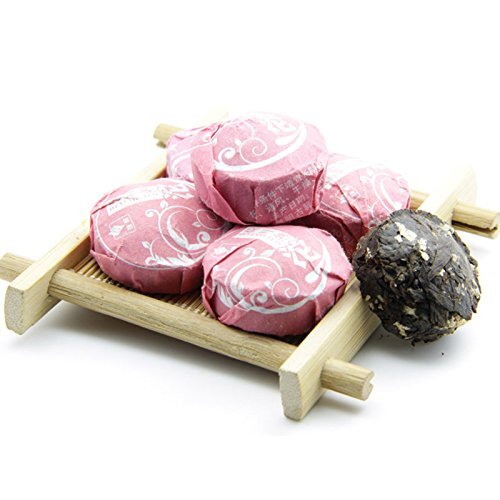 40 Lotus Leaf Flavoured Puerh Tea - Ripe Mini Tuo Tea - Yunnan Puerh Tea