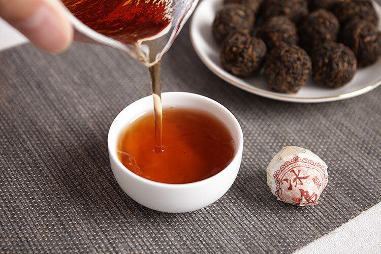 500g Yunnan Puer Tea Icelandic Ripe Tea Dragon Pearl Small Tuocha Large Tree Tea