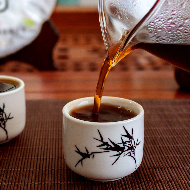 Ancient Tree Ripe Tea 357g Pu'er Tea Ripe Tea Cake Yunnan Pu'er Tea Cake
