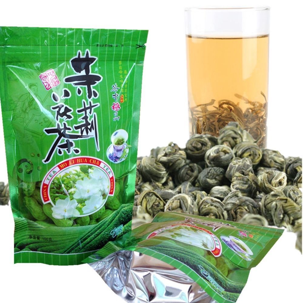 Herbal Fragrant Floral Tea Dried Pearl Organic Green Tea Jasmine Flower Tea 100g