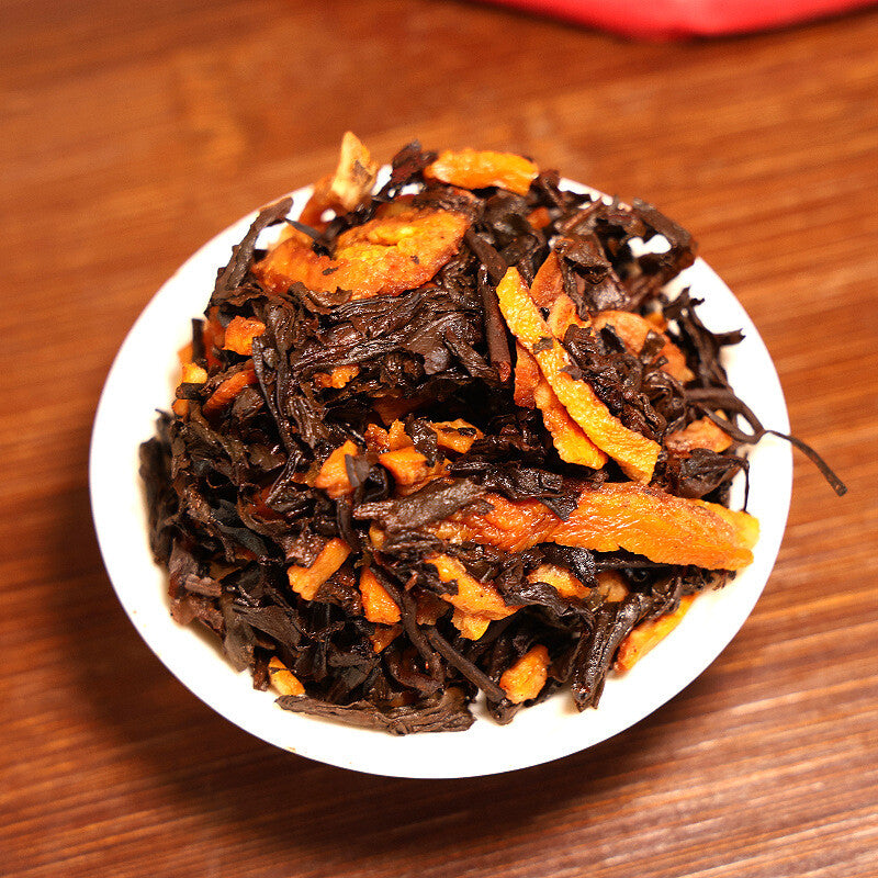 Chenpi Ripe Pu'er Tea Orange Pi Ripe Puer Tea Puerh Tea Ripe Tea Cake 357g