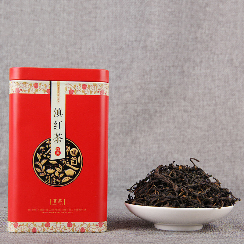 80g Gift Tea Ancient Tree Black Tea Spring Loose Leaf Dianhong Tea Iron Box