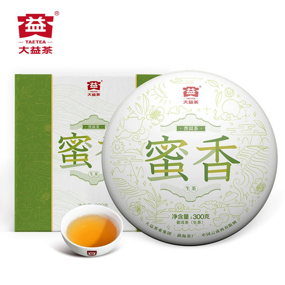 TAETEA MI XIANG * 2019 Menghai Dayi Raw Pu'er Tea Cake Organic Pu-erh Tea 300g
