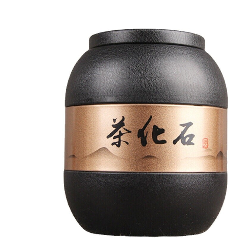 Ripe Glutinous Fragrance Fossilize Tea 500g Tin Tea Gift Yunnan Pu-erh Tea