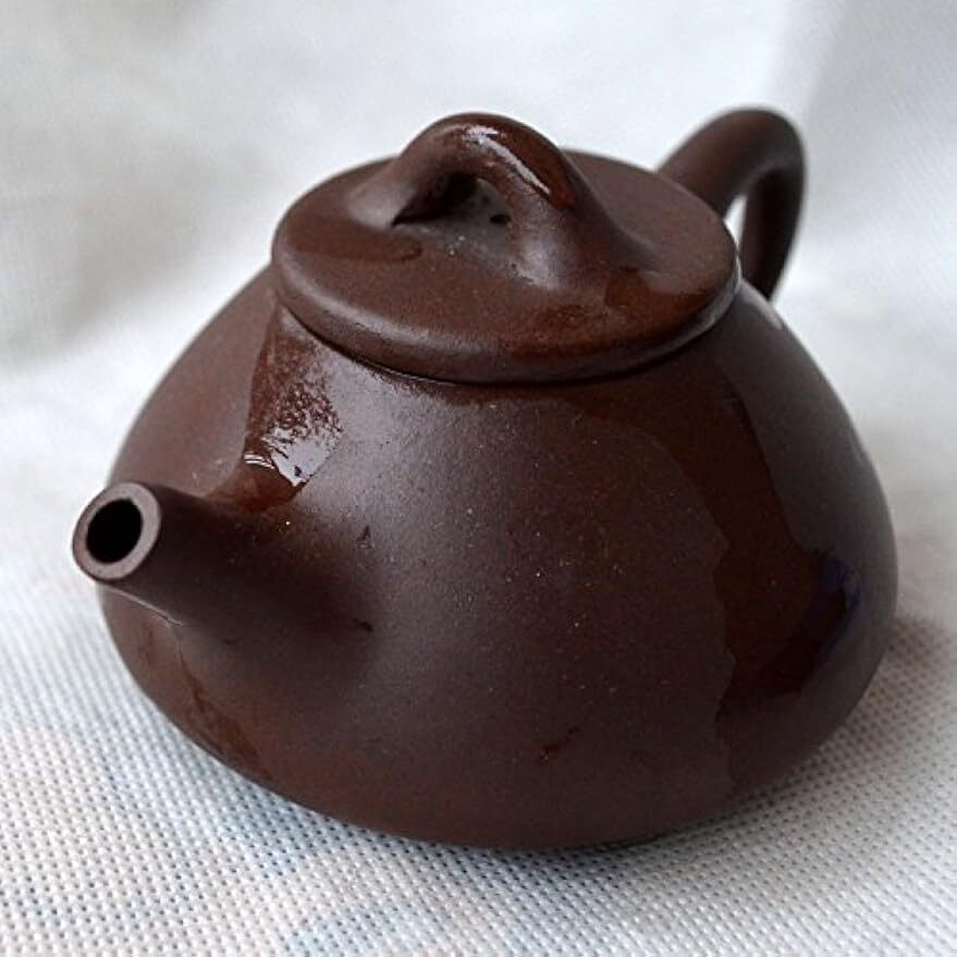Teapot Chinese Yixing ShiPiao Style Zisha Tea Pots Zini for Loose Tea (4oz)