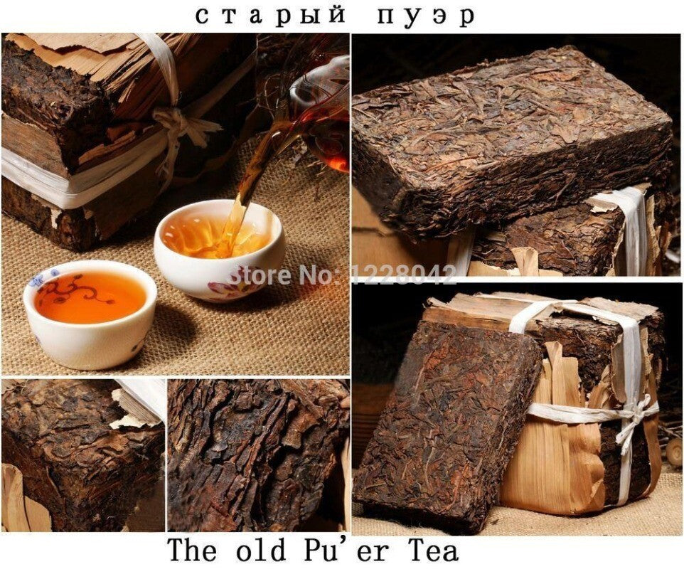 Raw Puer Tea Oldest Puer Tea Ansestor Antique Honey Sweet Dull-red Puer Tea 250g