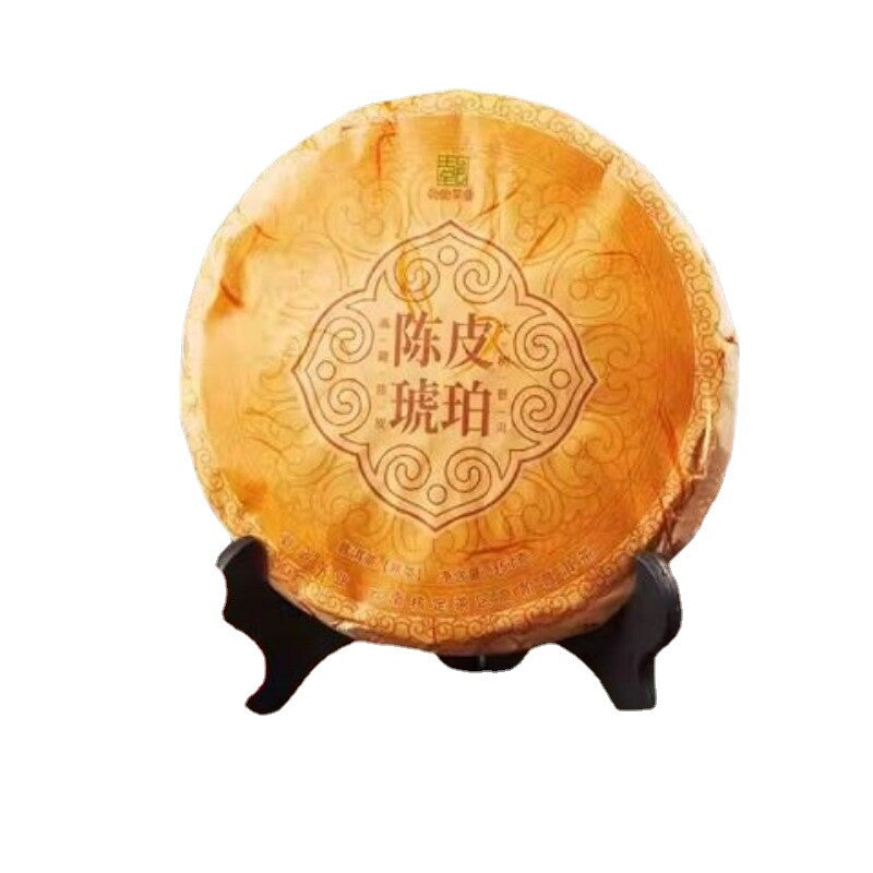 Xinhui Chenpi Yunnan Puerh Tea Cake Tea 10 Years Early Spring Citrus Tea 357g