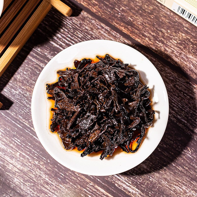 China Tea Yunnan 7581 Ripe Puer Tea Brick Shu Pu-erh Tea Brick 250g Box