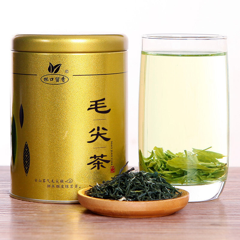 杯口留香毛尖绿茶 茶叶散装正宗春茶嫩芽浓香型 200g（50g*4罐）Chinese tea Maojian Tea green tea