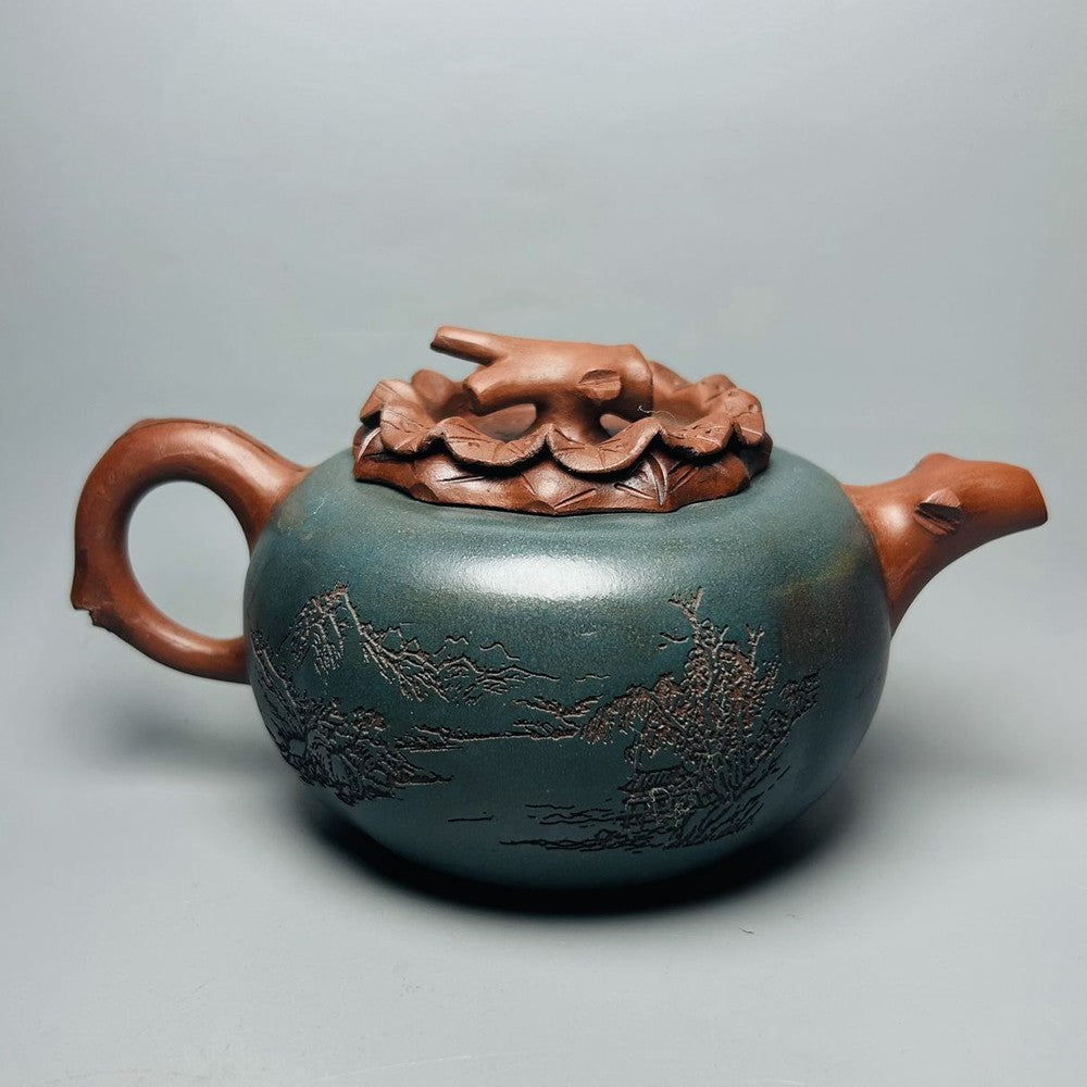 Vintage Chinese Yixing Purple Clay Teapot Zisha Ceremony Fashion Teacups Teaware