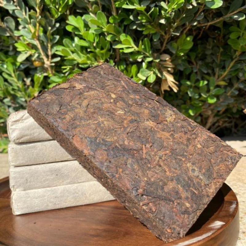 Boiled Pu-erh Tea Organic Pu'er Tea 200g Ripe Puerh Tea Brick Golden Banzhope-