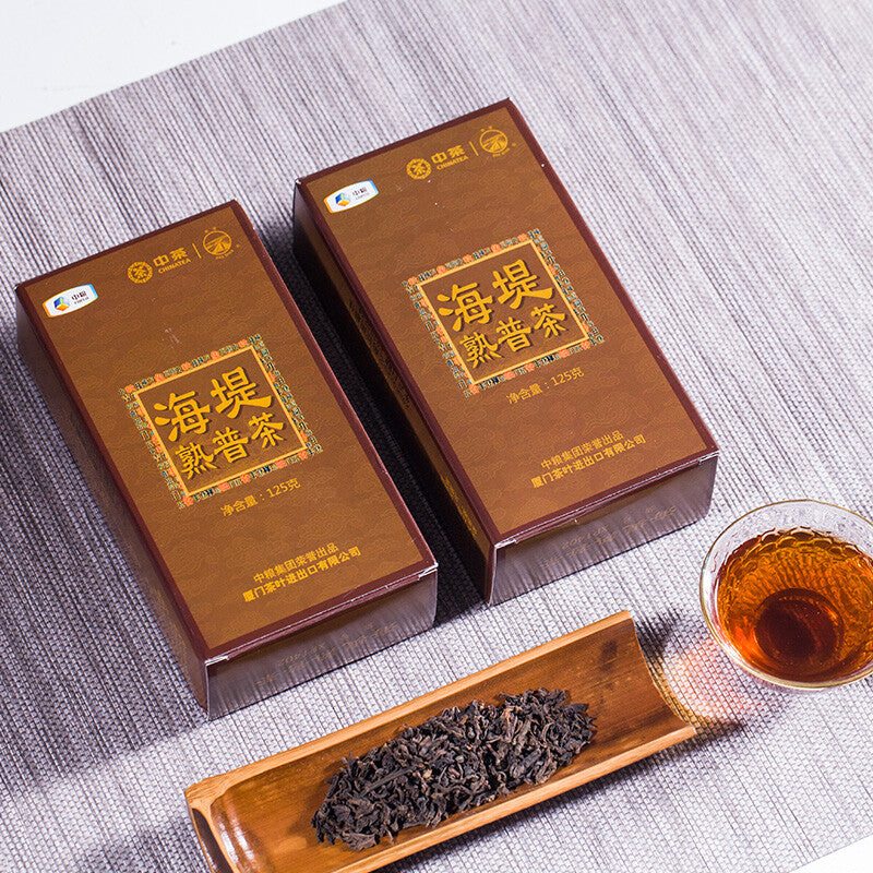 125g/Box CHINATEA Sea Dyke XPT402 Pu'er Tea Mellow Ripe Puer Pu-erh Loose Tea
