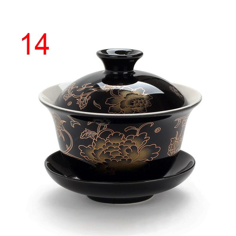 Tea Cup Tea Infusers Dehua Gaiwan Tea Porcelain Pot Set Chinese Traditional