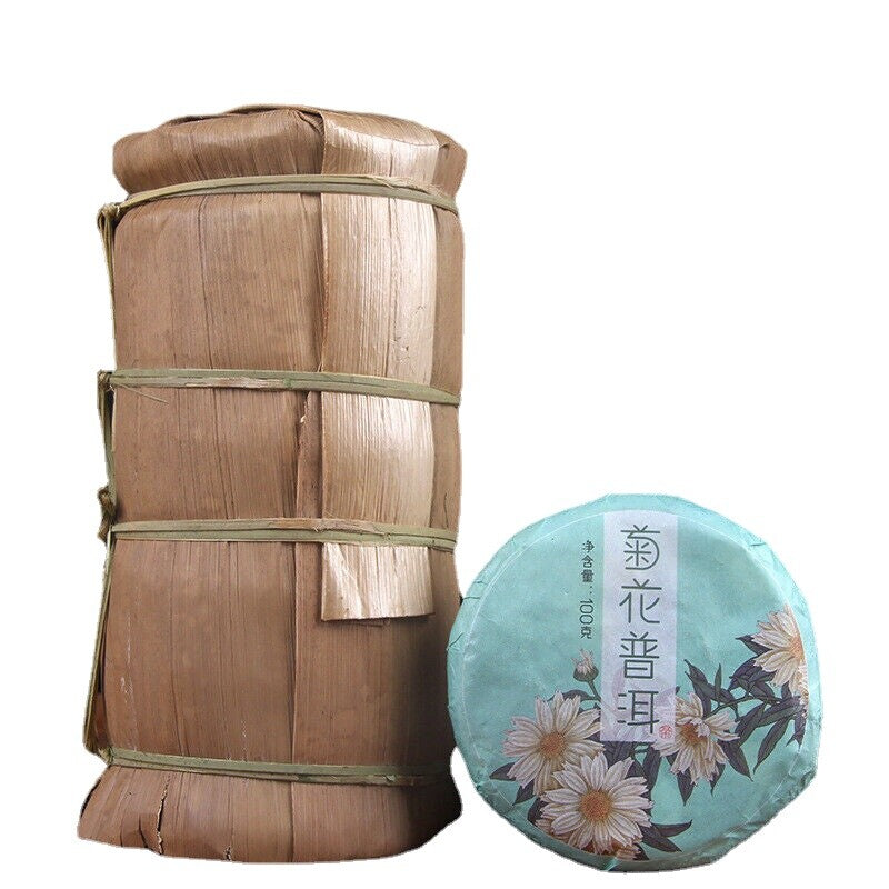100g/3.52oz Pu'er Chrysanthemum Tea Tea Cake Fragrant Chrysanthemum Ripe Tea