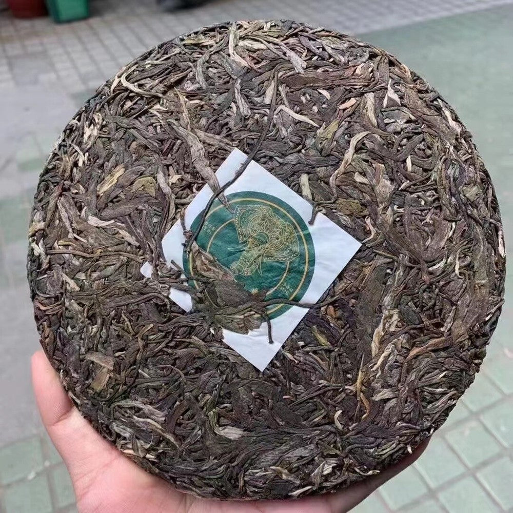 357g Duble Eight Sheng Pu-erh Tea Yunnan 2021 Raw Puerh Tea Cake Pu'er Cake Tea