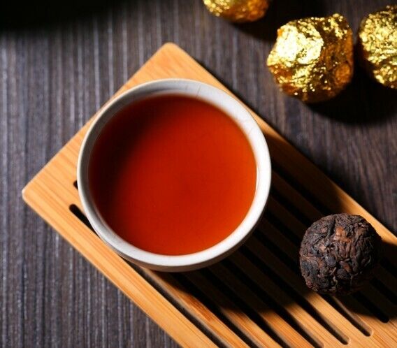 Handmade pearl YunNan YiWu puerh tea mini pu-erh puerh tuo tea Ripe tea