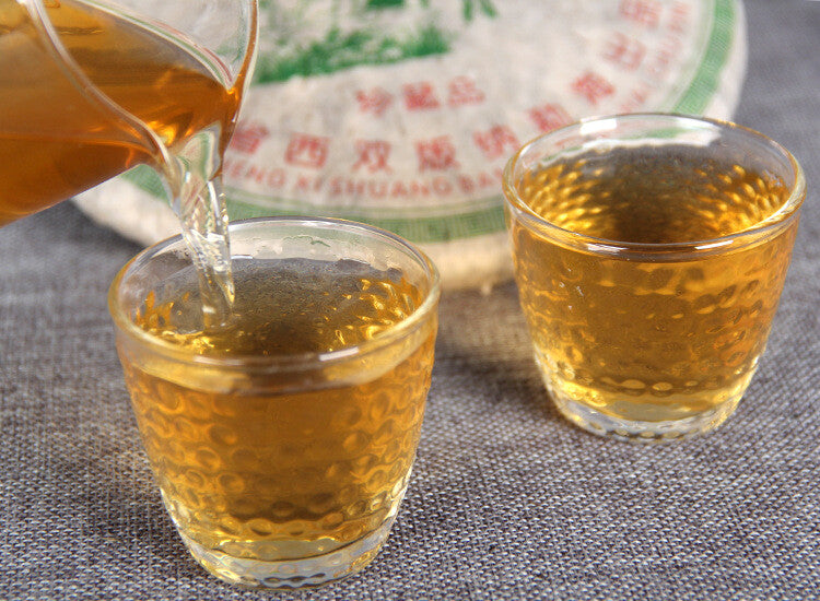 Pu-Erh Tea Press Process Cha Pu'er Tea Cake Craft Tea Puerh Green Tea 357g-