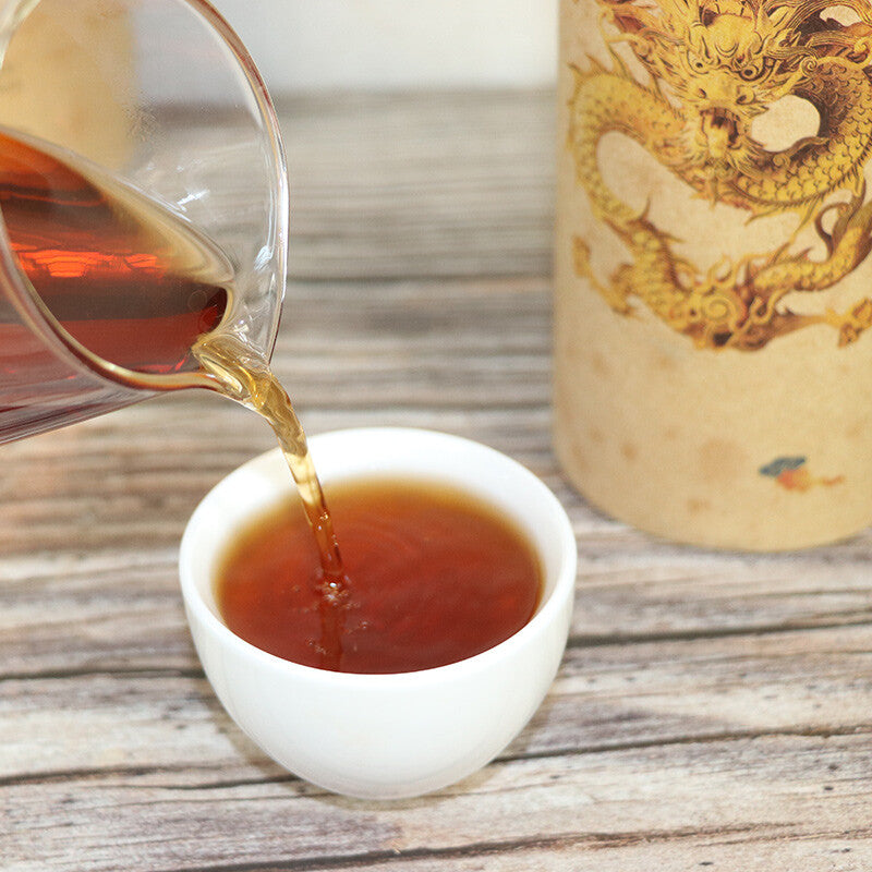 China Tea Ripe Puer Gongting Palace Pu'er Cooked Tea Loose Tea 150g Tin