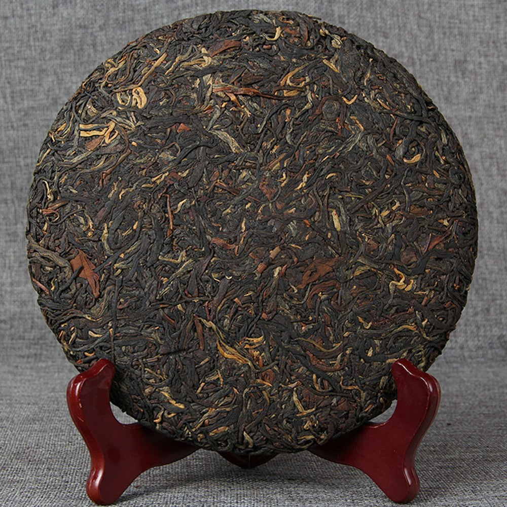 357g Black Tea Cake Ancient Tree Red Tea Big Leaf Tea Chinese Organic Healthy