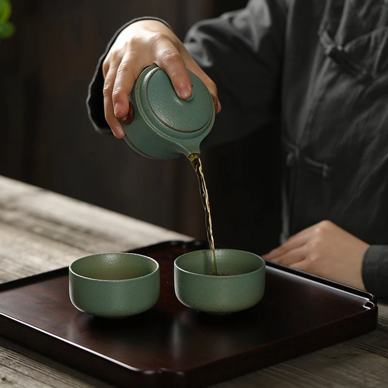 Embersceramic Ceramic Tea Cups and Sets Chinese Tea Set Gongfu Teaware