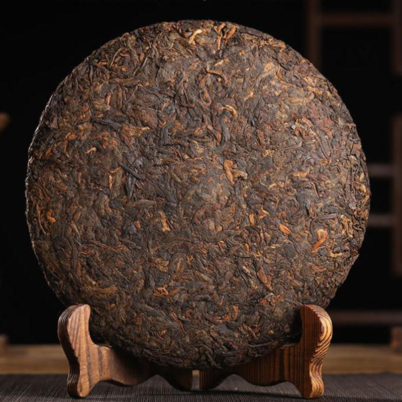357g Menghai Ten Year Aged Puerh Tea Yunnan Qizi Ripe Pu-erh Tea Cake Pu'er Tea