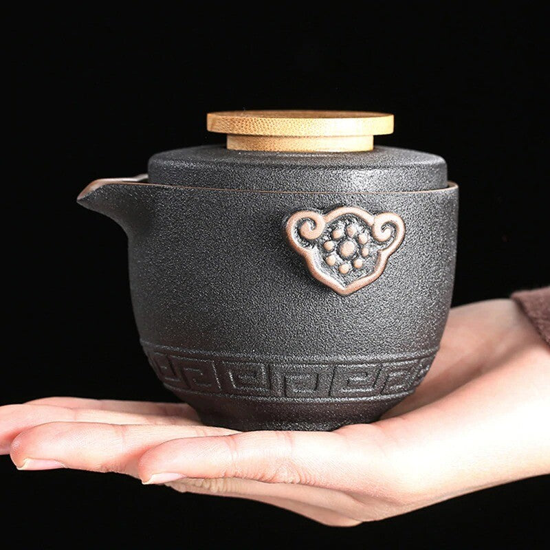 High Grade Chinese Tea Travel Set Ceramic Portable Teapot Porcelain Tea Ceremony