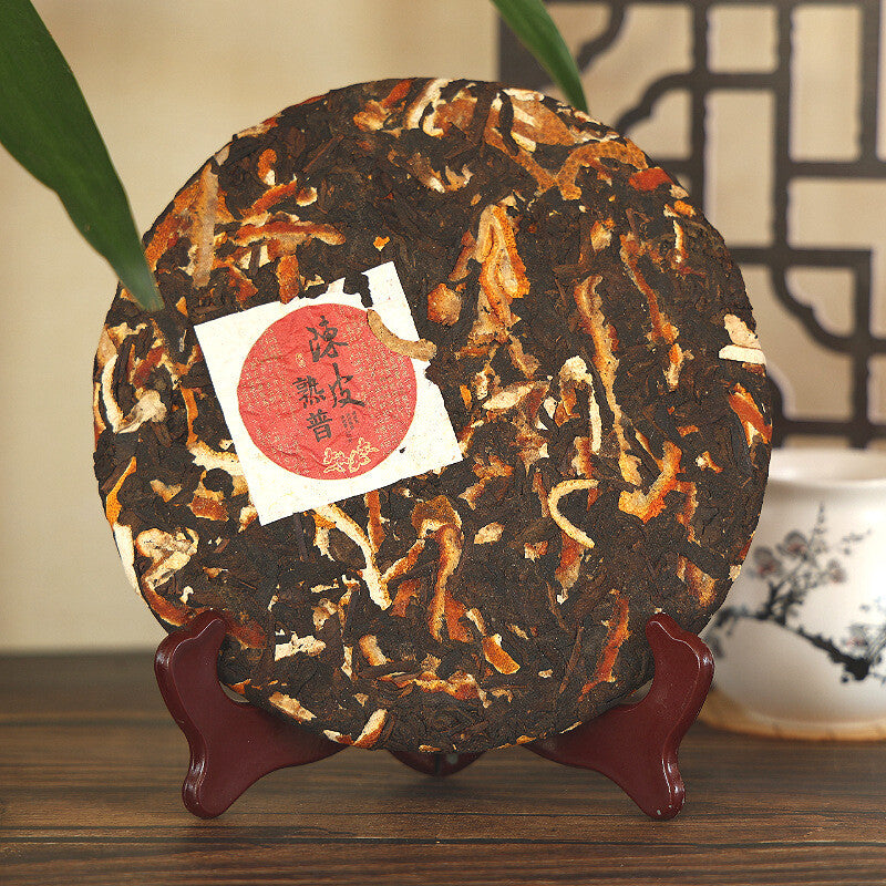 Chenpi Ripe Pu'er Tea Orange Pi Ripe Puer Tea Puerh Tea Ripe Tea Cake 357g