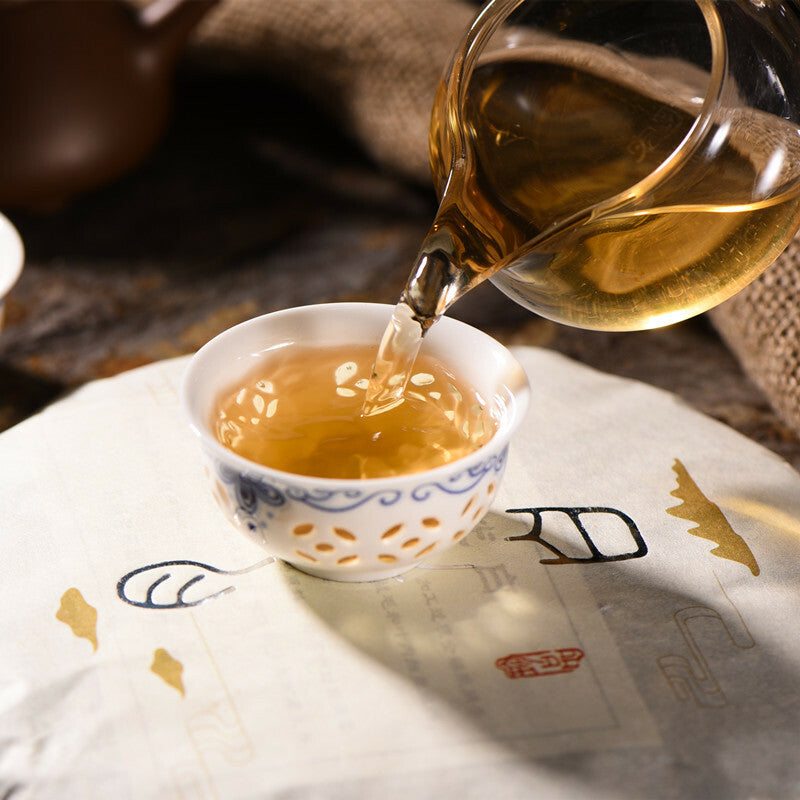 357g Big Bud Puerh Tea Cake Yunnan Pu'er Tea Moonlight White Puerh Tea Green Tea-