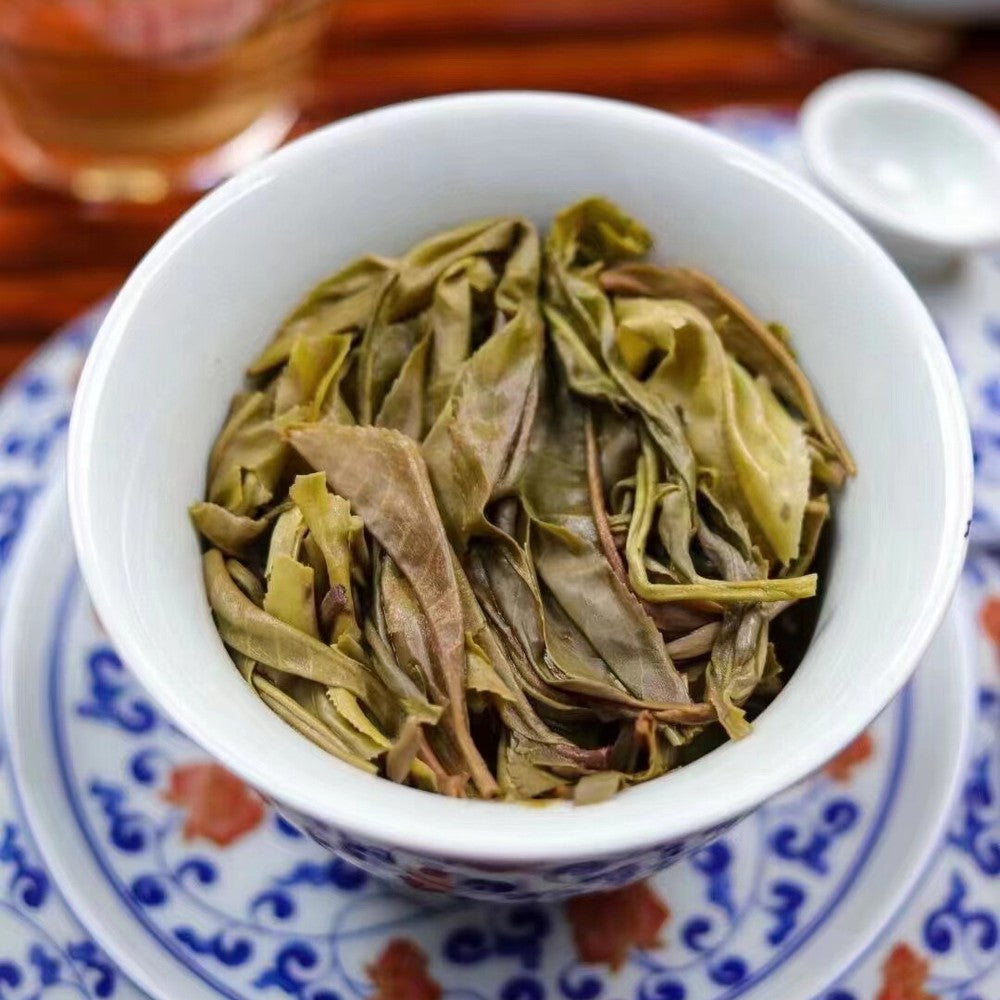 357g Yunnan Old Raw Pu'er Tea 2015 Bingdao Tea King Aged Pu-erh Raw Tea Cake